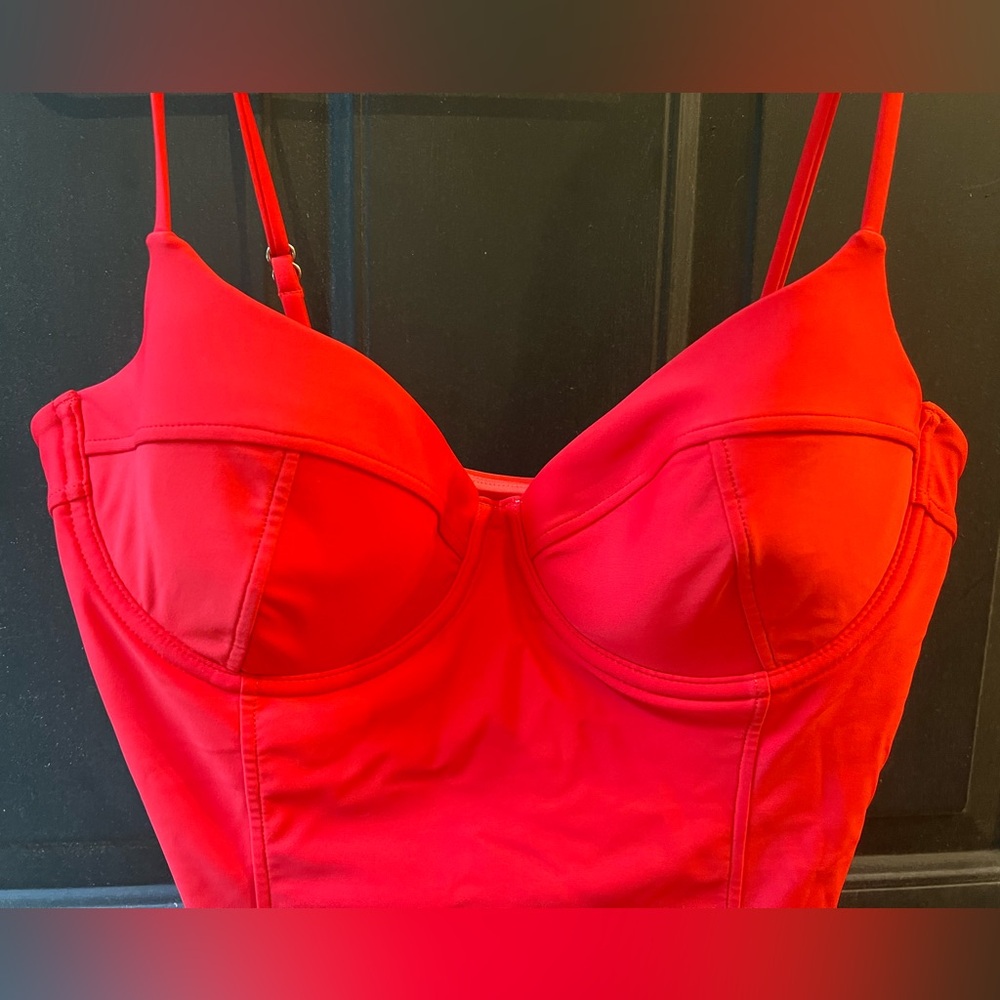 Ramy Brook Red One Piece Swimsuit - Picture 2 of 6